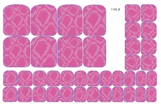 Nail decoration films for pedicure - 1130K