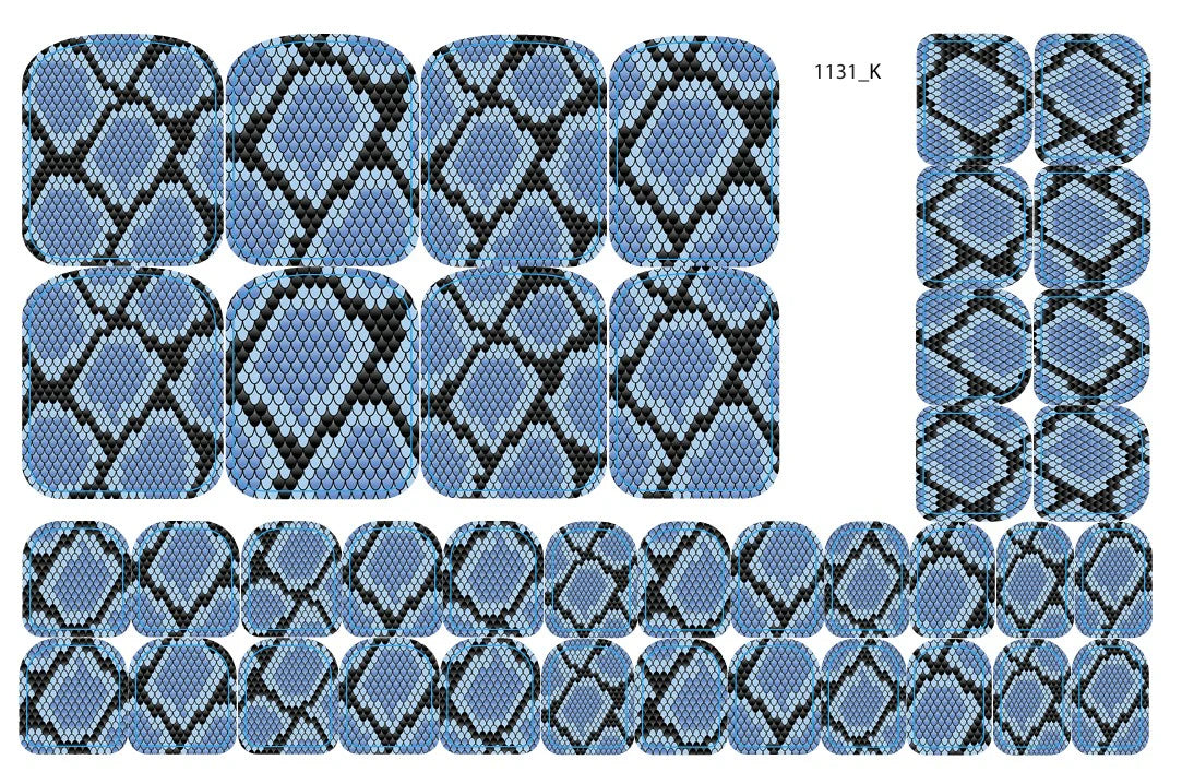Nail decoration films for pedicure - 1131K