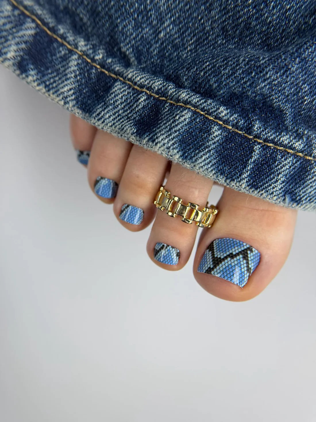 Large nail decoration films for pedicure - 1131D