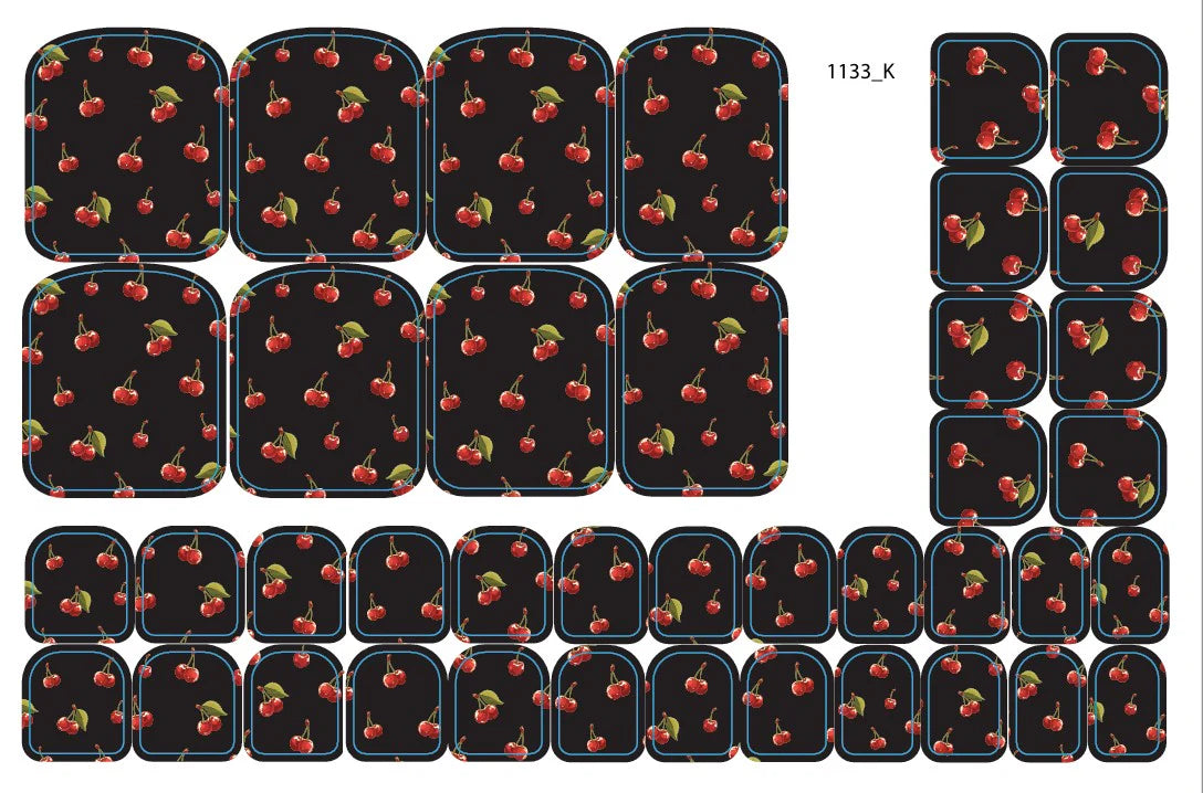 Nail decoration films for pedicure - 1133K