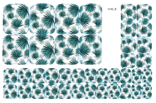 Nail decoration films for pedicure - 1143K
