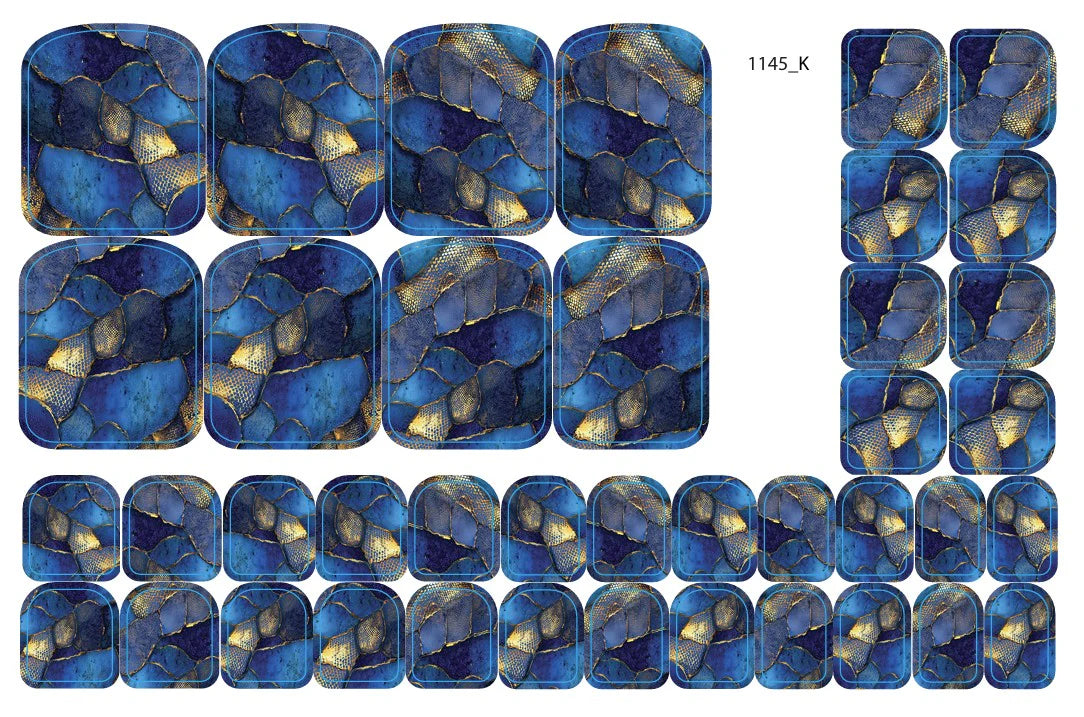 Nail decoration films for pedicure - 1145K