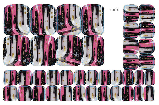 Nail decoration films for pedicure - 1148K