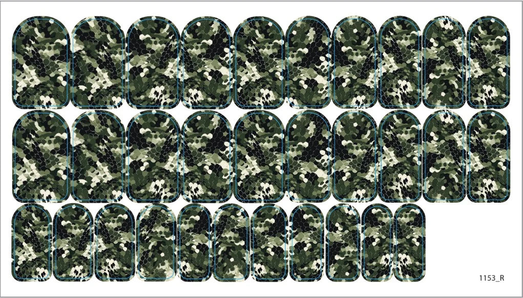 Nail decoration films for manicure - 1153R