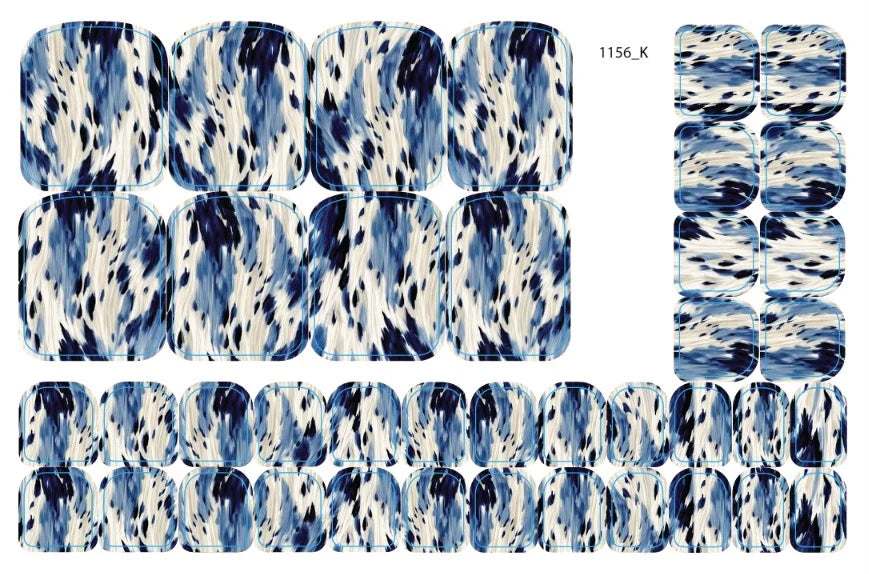 Nail decoration films for pedicure - 1156K