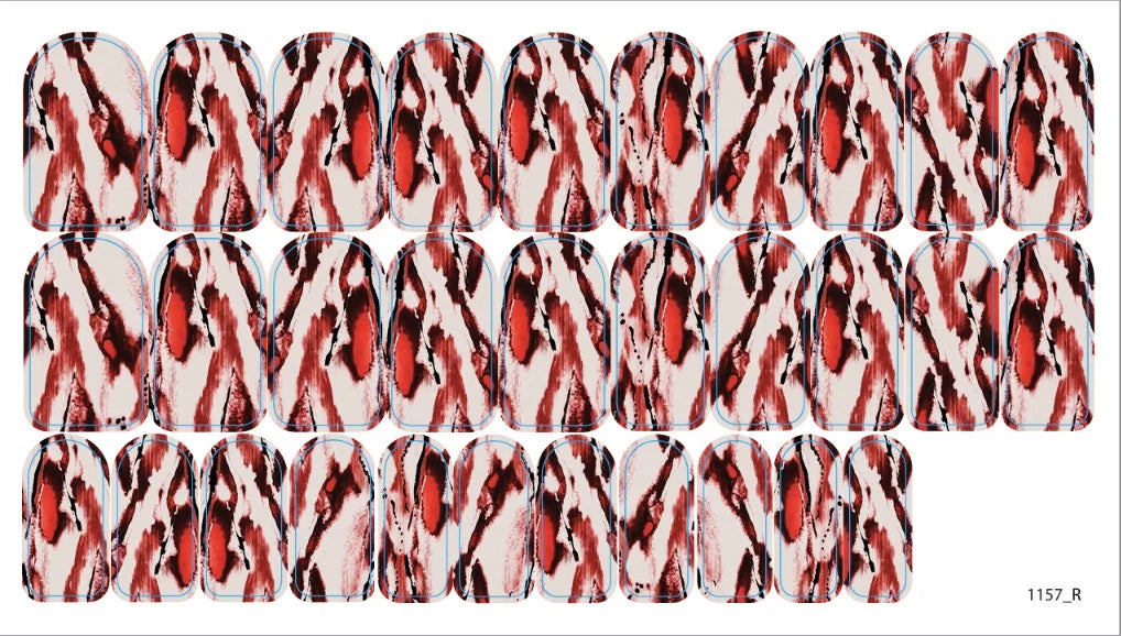 Nail decoration films for manicure - 1157R