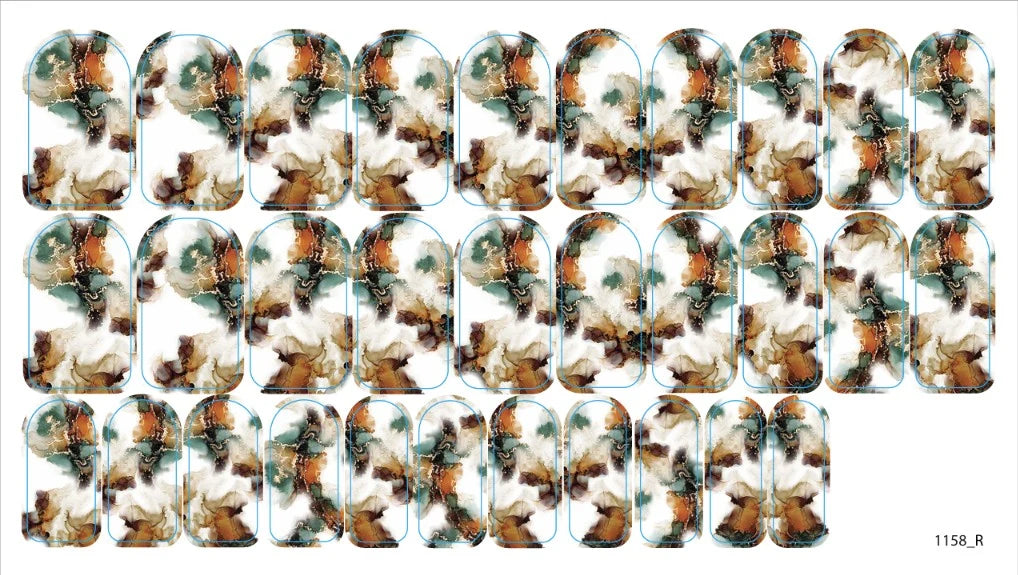 Nail decoration films for manicure - 1158R