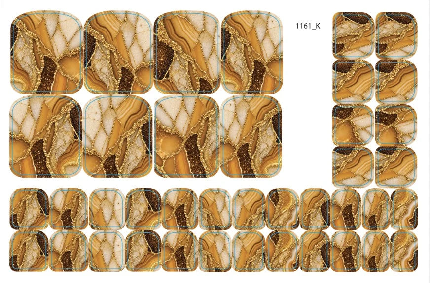 Nail decoration films for pedicure - 1161K