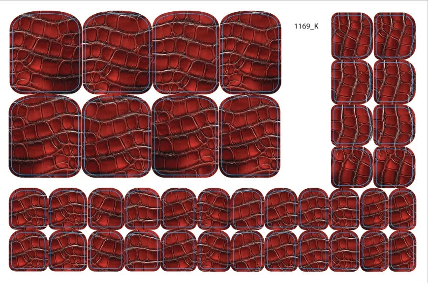 Nail decoration films for pedicure - 1169K