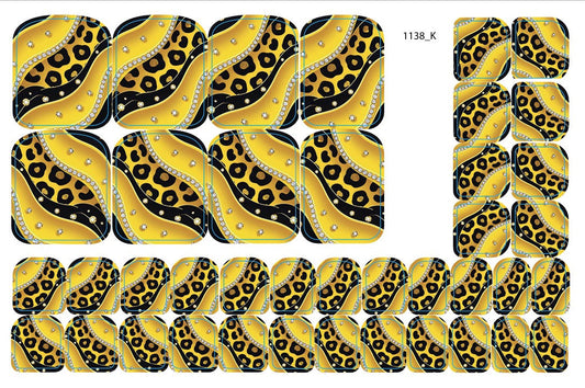 Nail decoration films for pedicure - 1138K