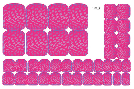Nail decoration film for pedicure - 1139K