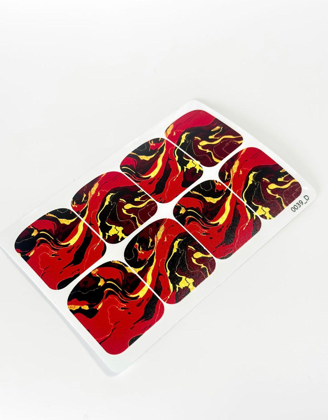 Large nail decoration films for pedicure - 0039D