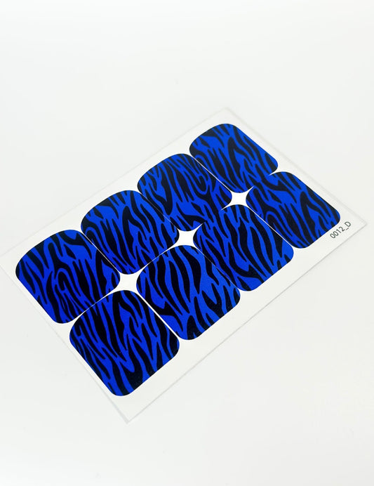 Large nail decoration films for pedicure - 0012D