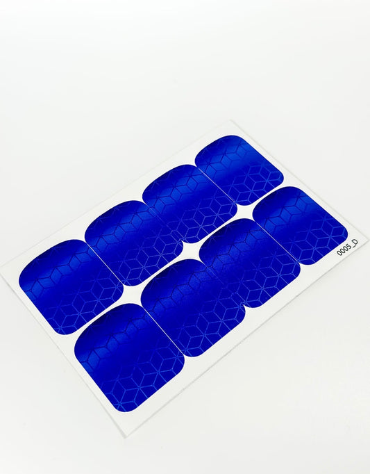 Large nail decoration films for pedicure - 0005D