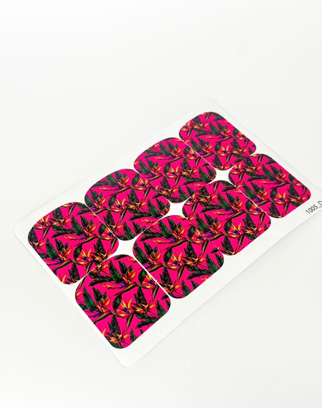 Large nail decoration films for pedicure - 1005D