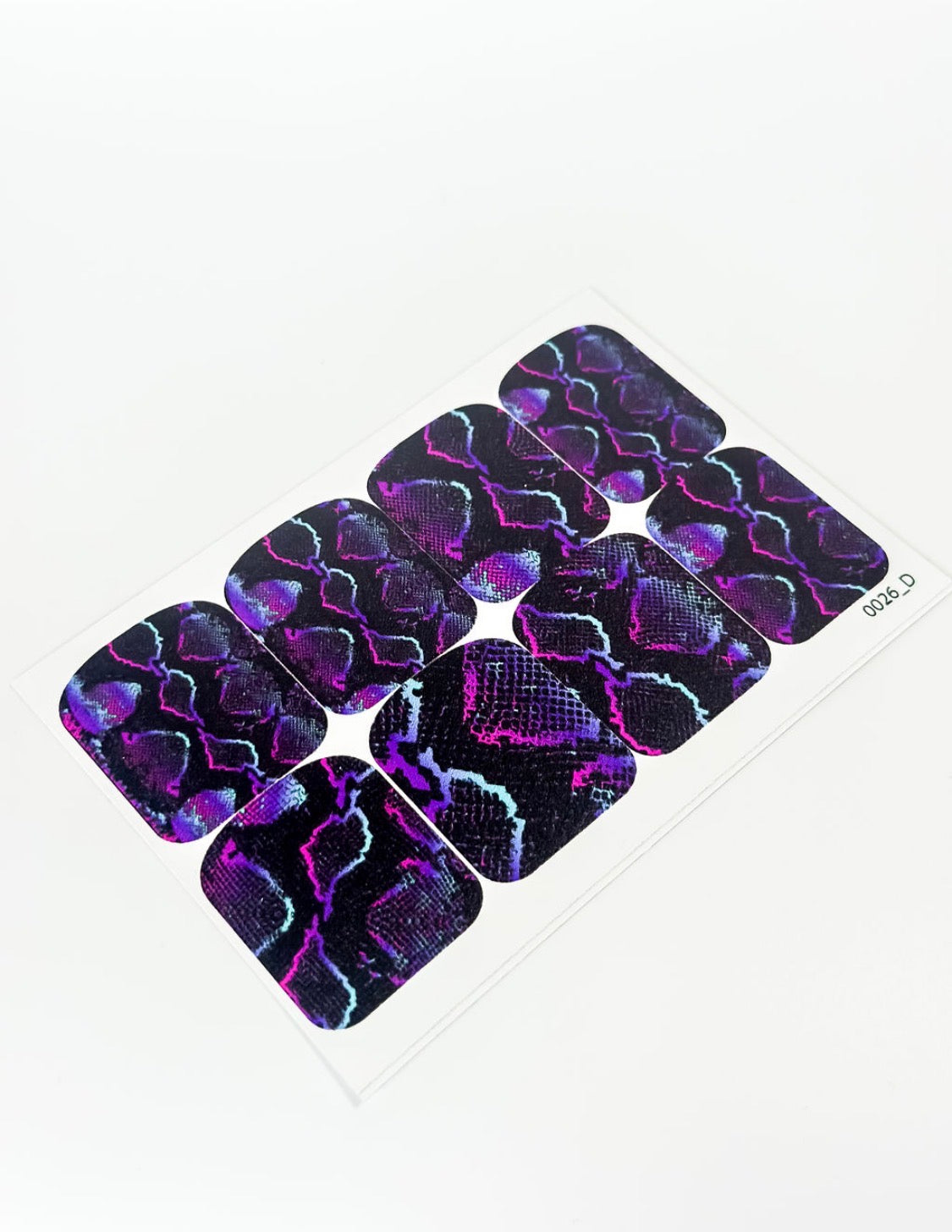 Large nail decoration films for pedicure - 0026D