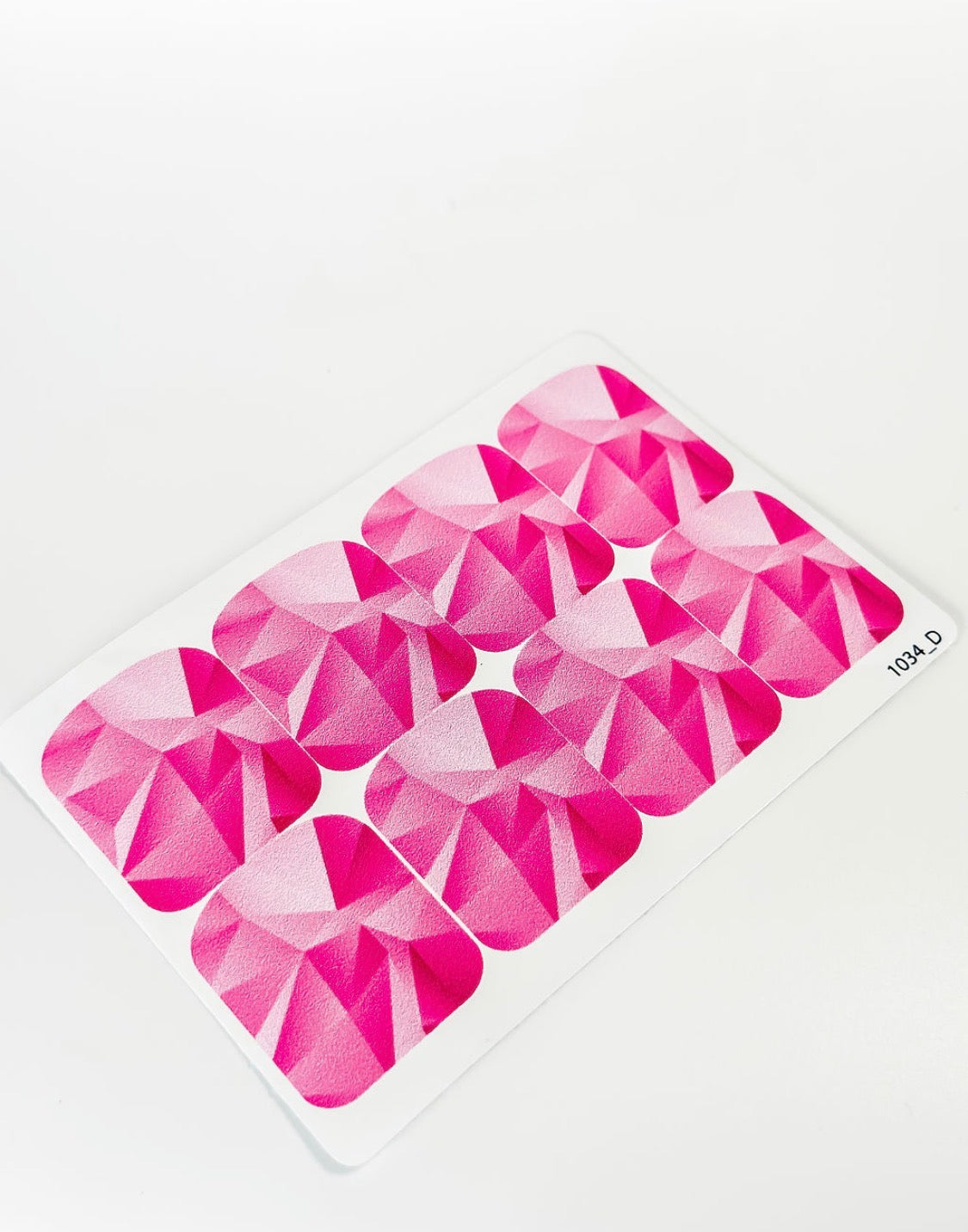 Large nail decoration films for pedicure - 1034D