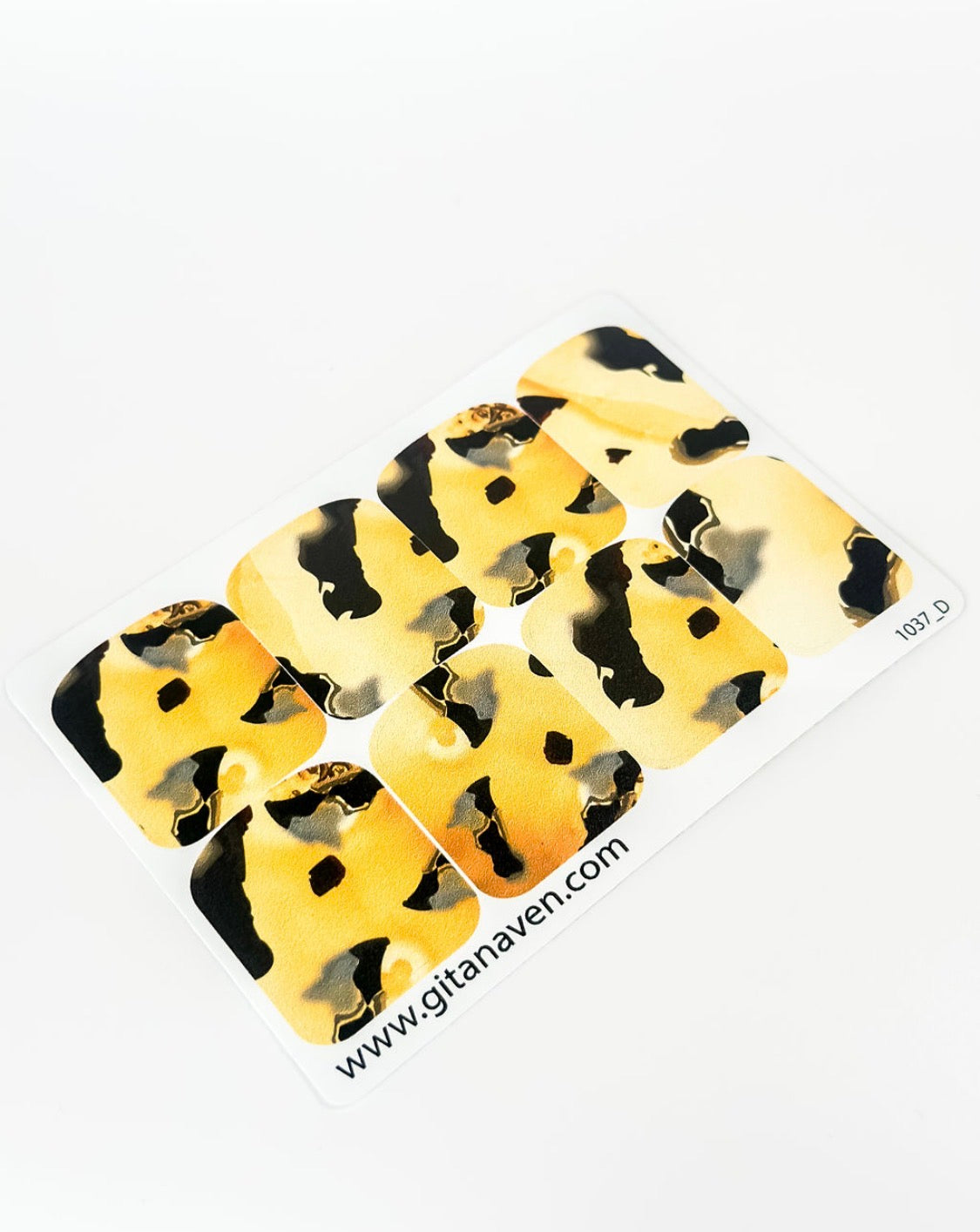 Large nail decoration films for pedicure - 1037D