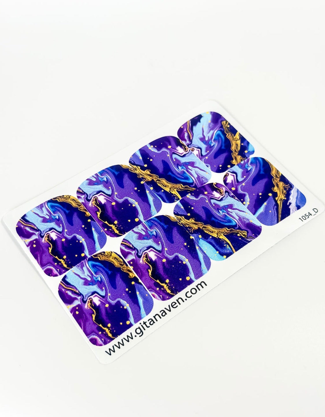Large nail decoration films for pedicure - 1054D