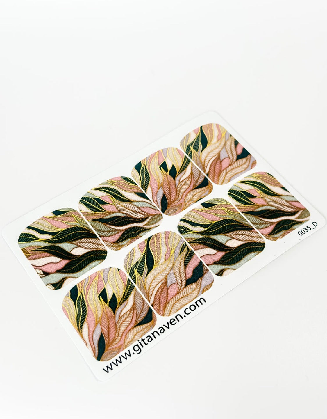 Large nail decoration films for pedicure - 0035D