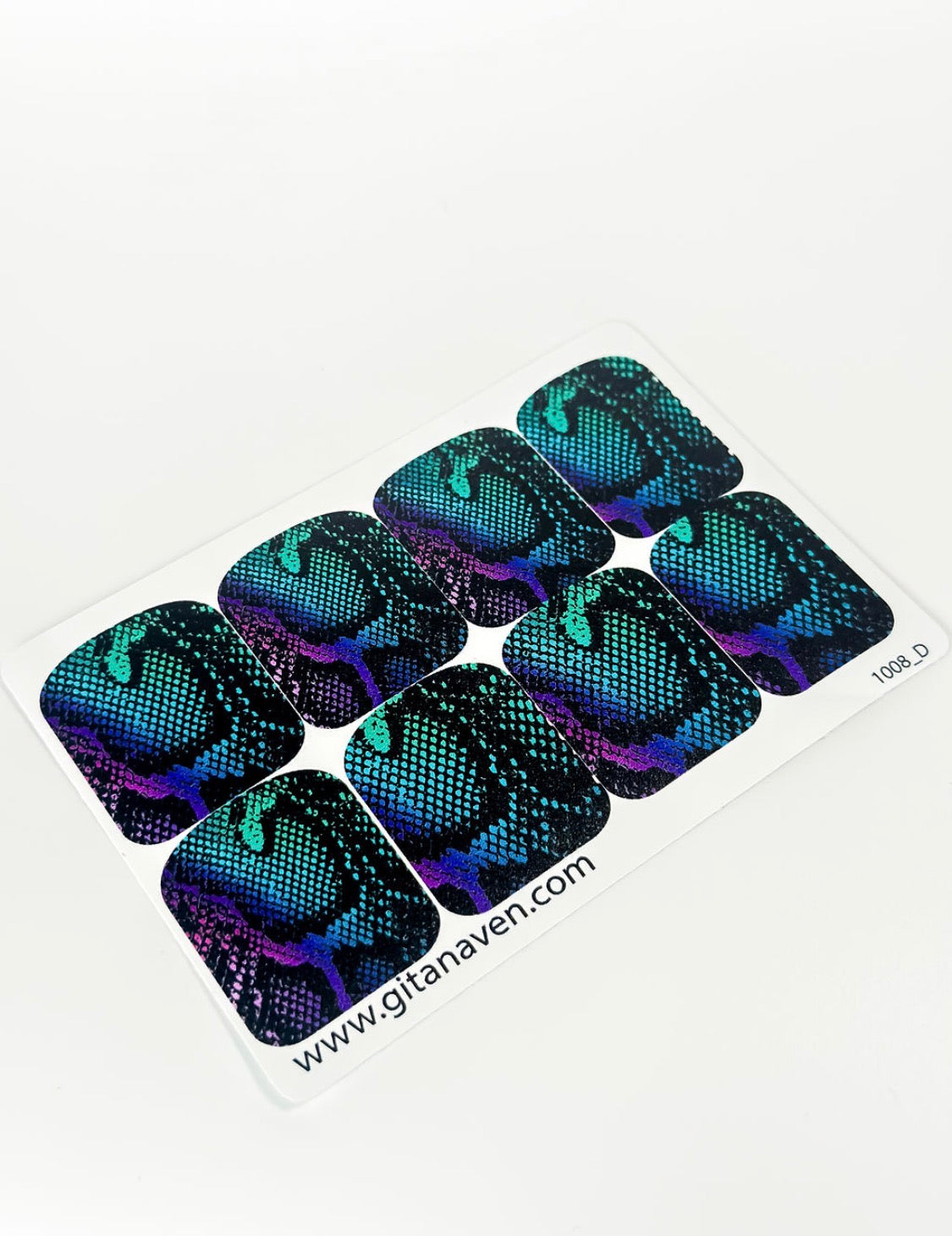 Large nail decoration films for pedicure - 1008D
