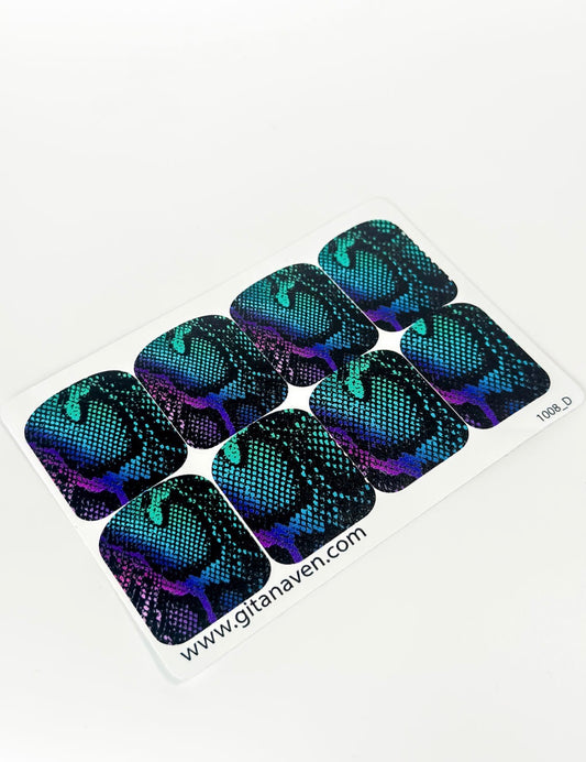 Large nail decoration films for pedicure - 1008D