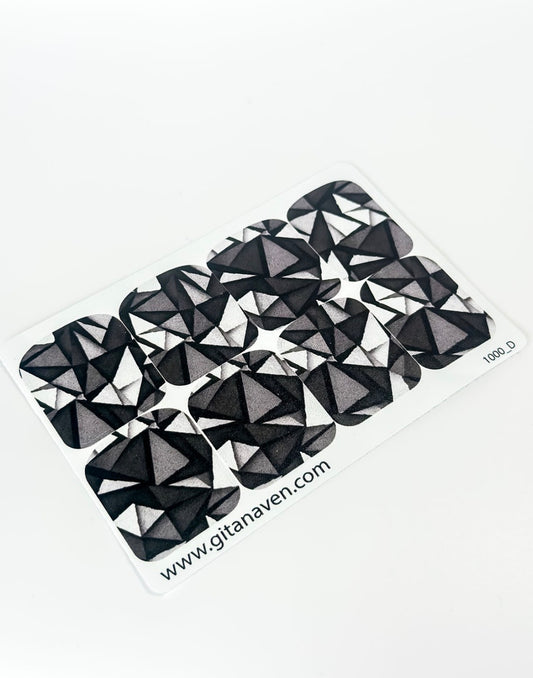 Large nail decoration films for pedicure - 1000D