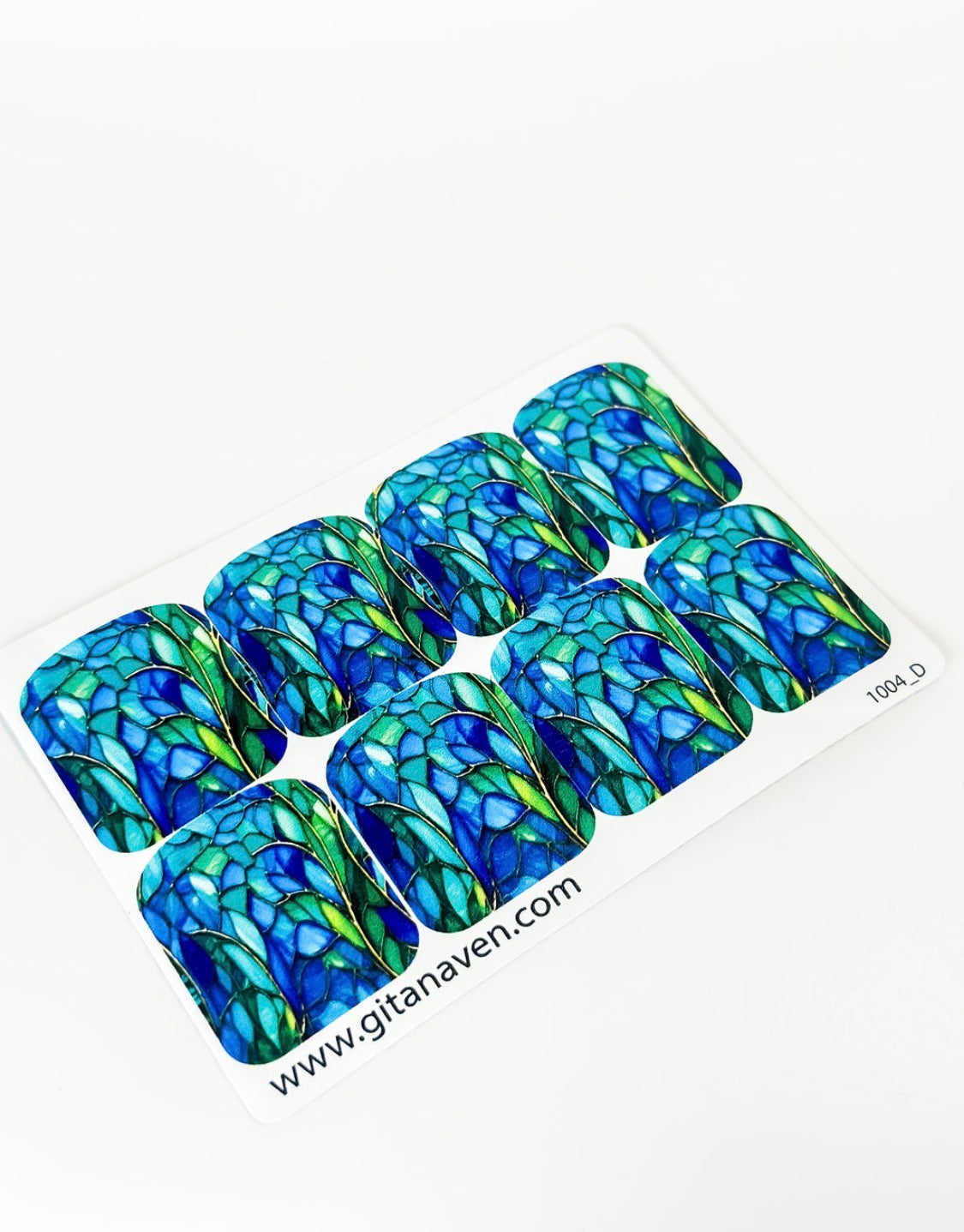 Large nail decoration films for pedicure - 1004D