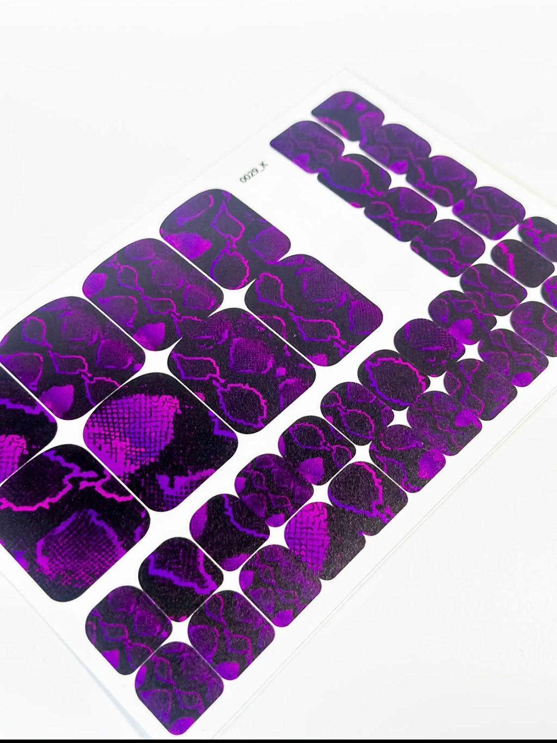 Nail decoration films for pedicure - 0029K