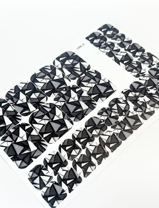 Nail decoration films for pedicure - 1000K