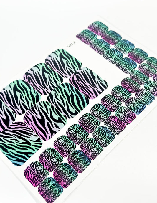 Nail decoration films for pedicure - 0013K