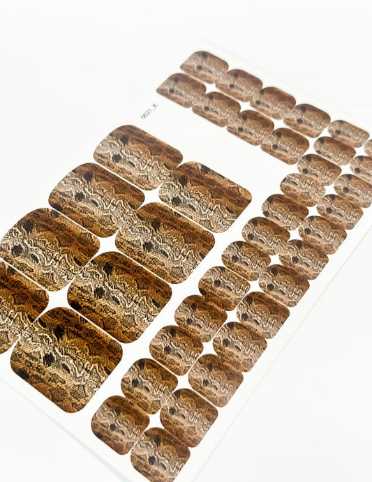 Nail decoration films for pedicure - 0021K