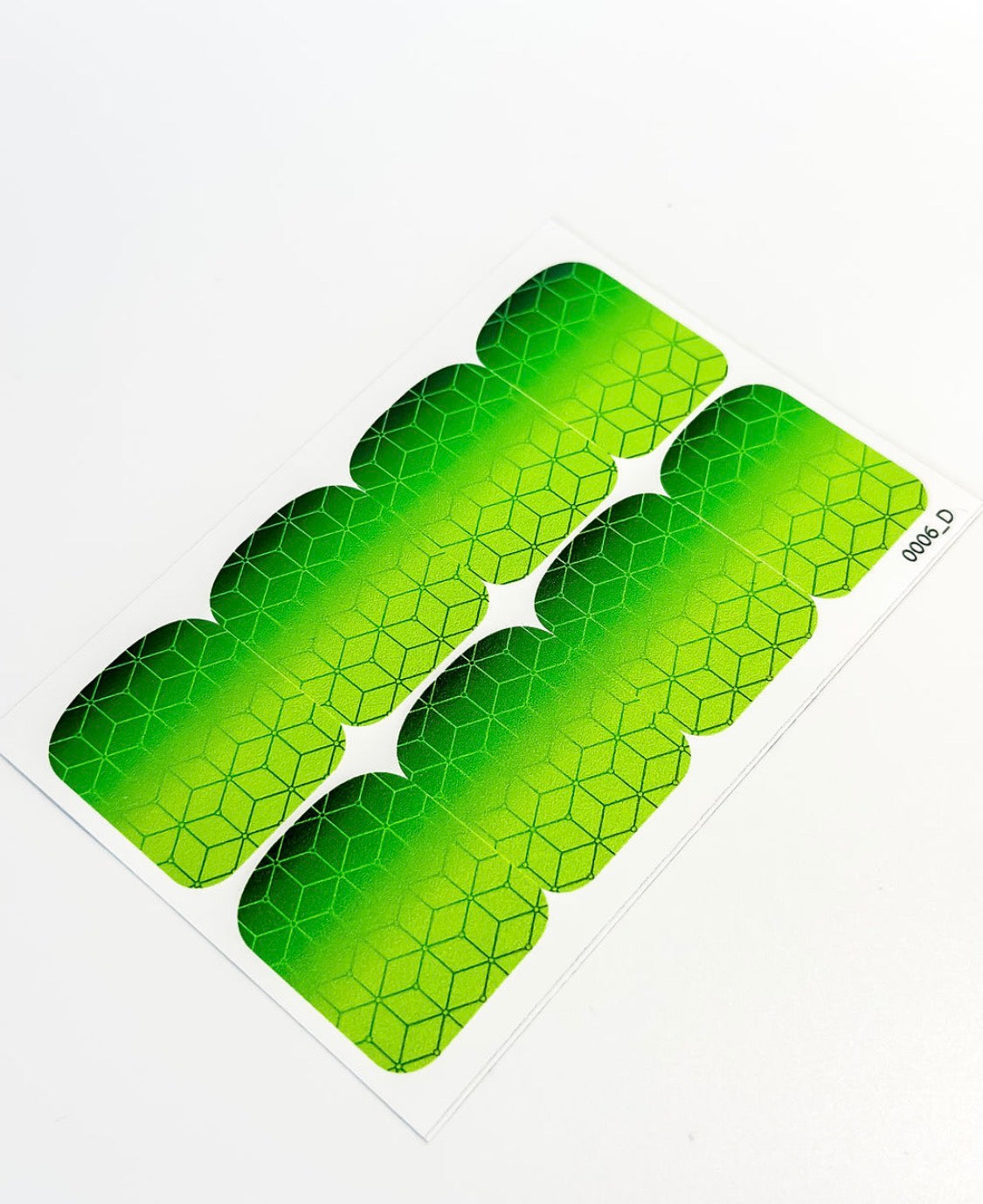 Large nail decoration films for pedicure - 0006D