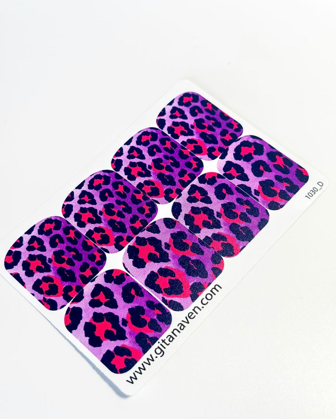 Large nail decoration films for pedicure - 1030D