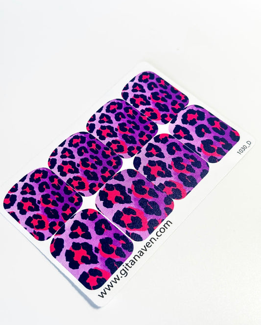 Large nail decoration films for pedicure - 1030D